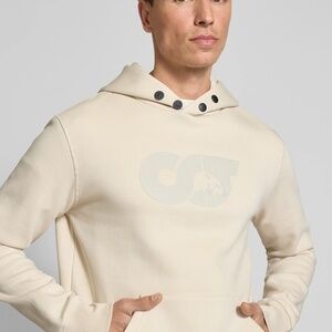 AlphaTauri “SHERO” Hoodie with Logo Print – Light Gray (Hellgrau), Size M